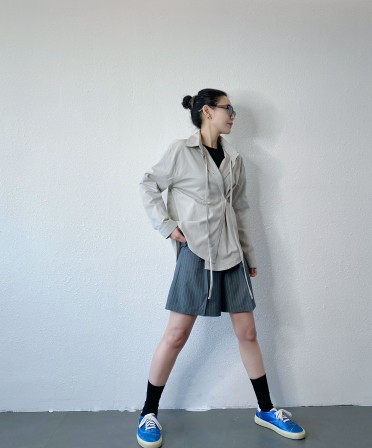 Grey Irregular Shirt #250217